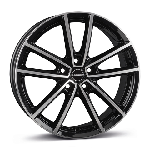 Imagine pentru produsul „JANTA 8JX18 5X112X66.5 ET40 W 80840112566,5BPG/T BLACK POLISHED GLOSSY"