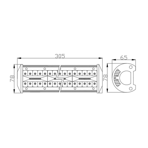 BARA DE LUCRU CU LED 80W, 6000-7000K