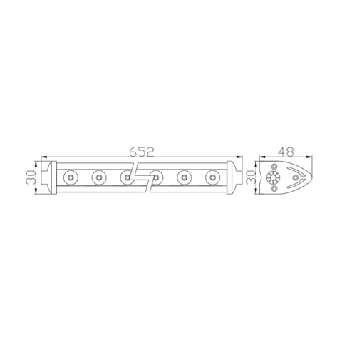 BARA LED CU PRINDERE FIXA 72W, 6000-7000K