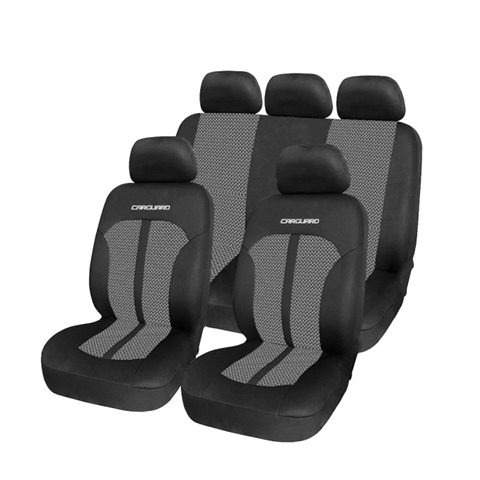 SET HUSE SCAUNE FATA-SPATE UNIVERSALE PREMIUM GRI-NEGRU