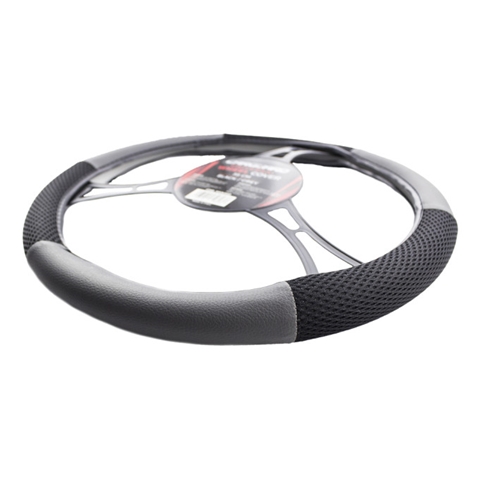 HUSA VOLAN AUTO NEGRU-GRI DIAM 38CM