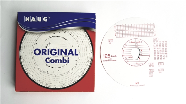 Imagine pentru produsul „SET 100 DIAGRAME TAHOGRAF COMBI 125KM HAUG"