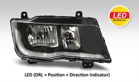 FAR STG CU MOTOR, H7 CU LUMINI ZI LED TGX 2021 + - A.M.