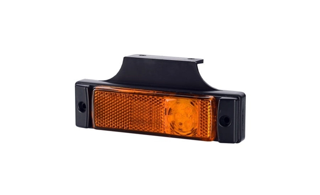 LAMPA DE POZITIE UNIVERSALA LATERALA, PORTOCALIE, 3 LEDURI, CU REFLECTORIZANT - HORPOL