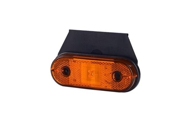 LAMPA GABARIT UNIVERSALA LATERALA PORTOCALIE, 1 LED, CU REFLECTORIZANT - HORPOL