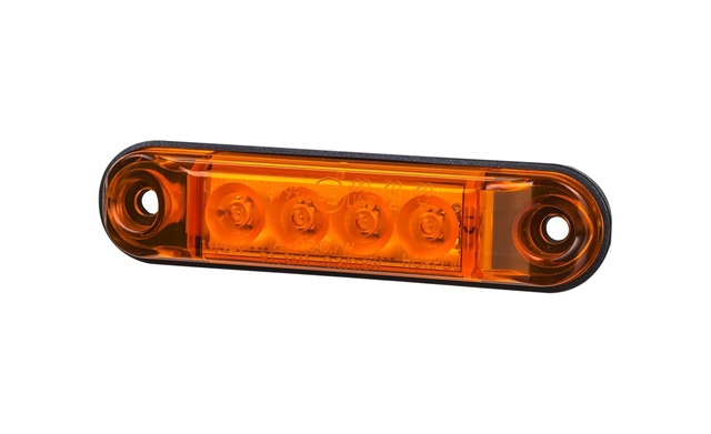 Imagine pentru produsul „LAMPA DE POZITIE UNIVERSALA LATERALA TIP SLIM, PORTOCALIE, 4 LEDURI - HORPOL"