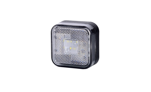 LAMPA DE POZITIE UNIVERSALA FATA , ALBA, PATRATA, 4 LEDURI, CU REFLECTORIZANT - HORPOL