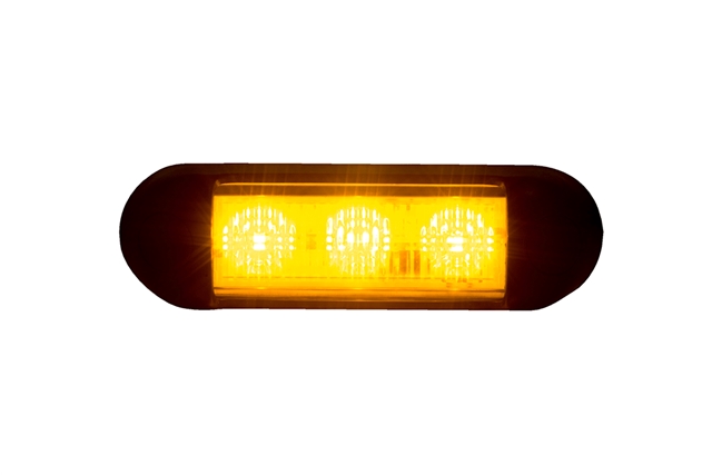 LUMINA AVERTIZARE 4 MODURI, PORTOCALIE, 3 LEDURI - HORPOL