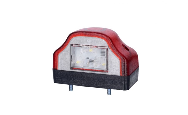 LAMPA UNIVERSALA SPATE, ROSIE, LED, PENTRU PLACUTA NUMAR, 3 LEDURI - HORPOL