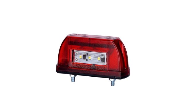 LAMPA UNIVERSALA SPATE, ROSIE, PENTRU PLACUTA NUMAR, 5 LEDURI - HORPOL