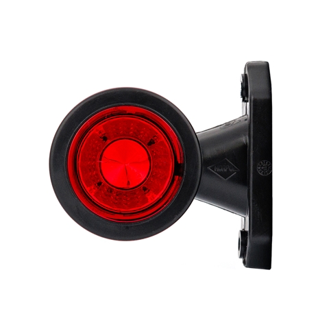 LAMPA LATERALA UNIVERSALA OVALA CU BRAT SCURT, 2 LEDURI, LUMINA ALBA + ROSIE - HORPOL