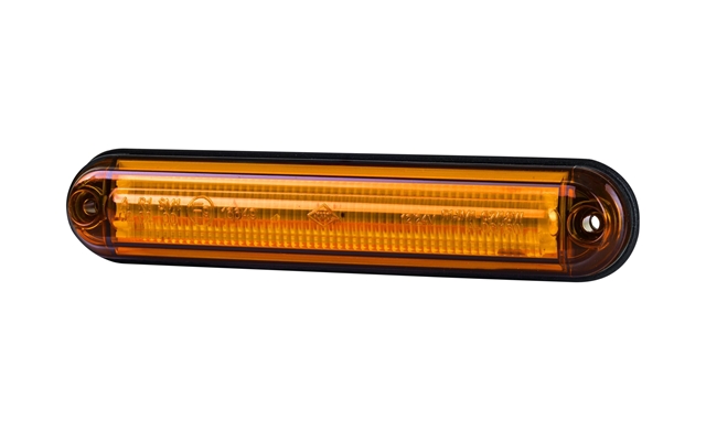 Imagine pentru produsul „LAMPA LATERALA UNIVERSALA PORTOCALIE, TIP SLIM, 6 LEDURI - HORPOL"