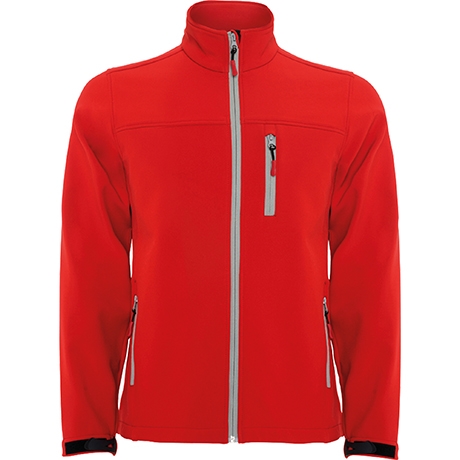 Imagine pentru produsul „JACHETA SOFTSHELL ROSIE, PERSONALIZATA PRIN BRODERIE MARIMEA M"
