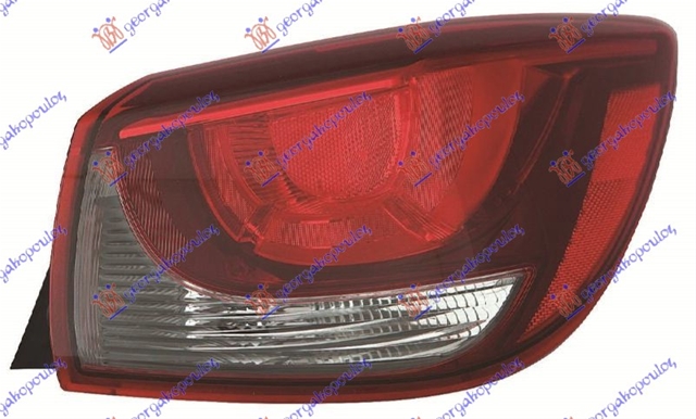 LAMPA SPATE DR MAZDA 2 14- - GBG A.M.