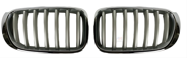 Imagine pentru produsul „GRILA RADIATOR STG - NEAGRA CU RAMA CROMATA - A.M."