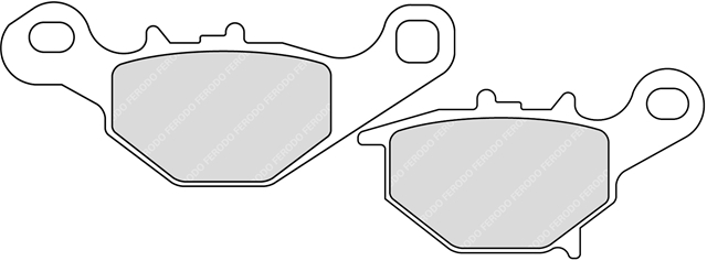 Imagine pentru produsul „SET PLACUTE FRANA SINRIZATE OFF ROAD - FERODO RACING"