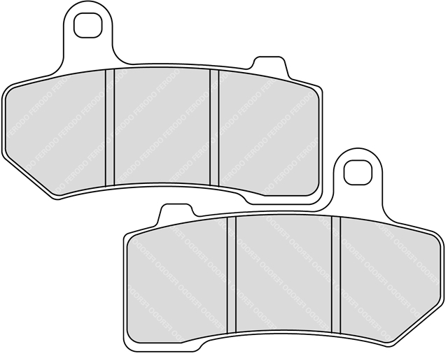 Imagine pentru produsul „SET PLACUTE FRANA SINTERIZATE - FERODO RACING"