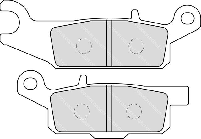 Imagine pentru produsul „SET PLACUTE FRANA SINRIZATE OFF ROAD - FERODO RACING"