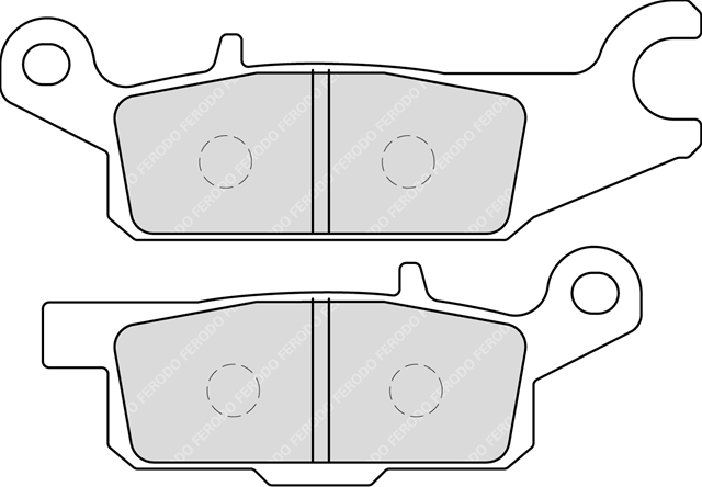 SET PLACUTE FRANA SINRIZATE OFF ROAD - FERODO RACING