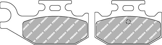 Imagine pentru produsul „SET PLACUTE FRANA SINRIZATE OFF ROAD - FERODO RACING"