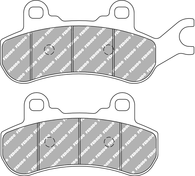 Imagine pentru produsul „SET PLACUTE FRANA SINRIZATE OFF ROAD - FERODO RACING"