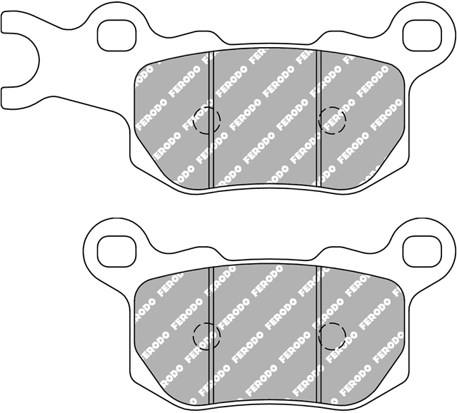 Imagine pentru produsul „SET PLACUTE FRANA SINRIZATE OFF ROAD - FERODO RACING"