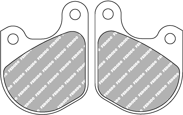 Imagine pentru produsul „SET PLACUTE FRANA ORGANICE - FERODO RACING"