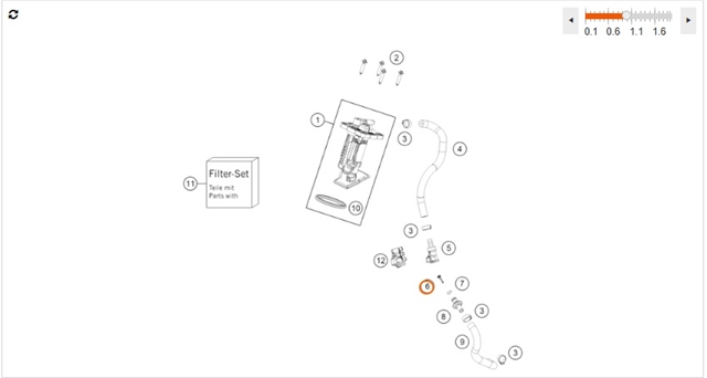 Imagine pentru produsul „KRAFTSTOFFFILTER - KTM"