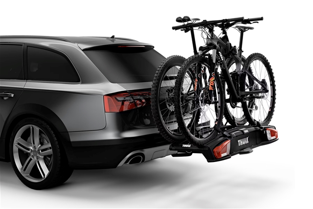 Imagine pentru produsul „SUPORT 2 BICICLETE CU PRINDERE PE CARLIG REMORCARE VELOSPACE XT NEGRU"