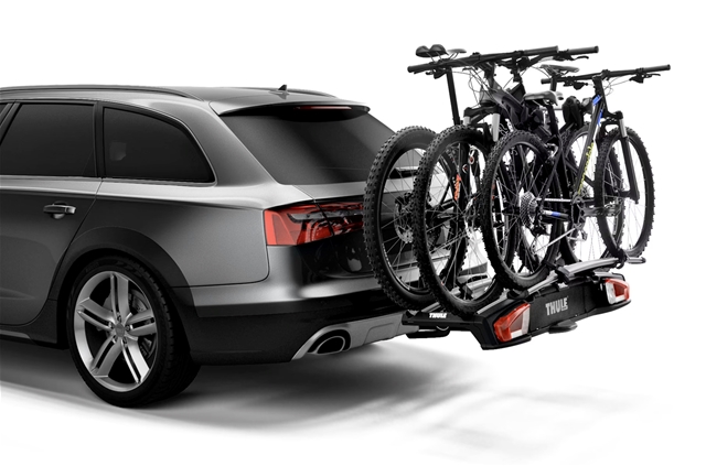 SUPORT 2 BICICLETE CU PRINDERE PE CARLIG REMORCARE VELOSPACE XT NEGRU