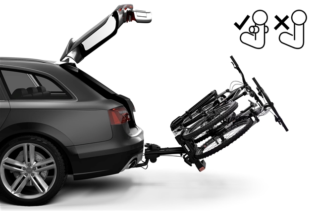 SUPORT 2 BICICLETE CU PRINDERE PE CARLIG REMORCARE EASYFOLD XT F, TIP CARLIG FIX4BIKE