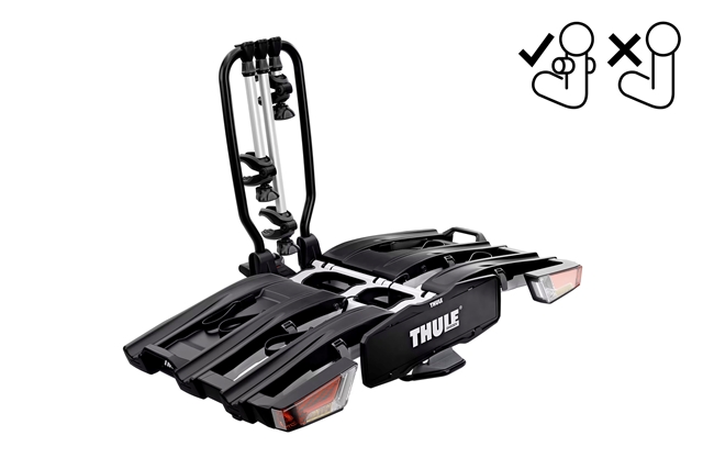 Imagine pentru produsul „SUPORT 3 BICICLETE CU PRINDERE PE CARLIG REMORCARE EASYFOLD XT F, TIP CARLIG FIX4BIKE"