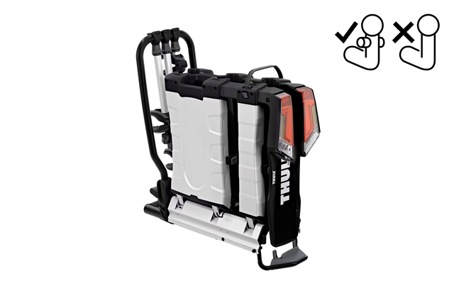 SUPORT 3 BICICLETE CU PRINDERE PE CARLIG REMORCARE EASYFOLD XT F, TIP CARLIG FIX4BIKE