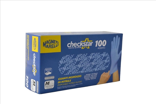 Imagine pentru produsul „MANUSI NITRIL 100BUC  (MARIMEA M) - MAGNETI  MARELLI SFNBB"