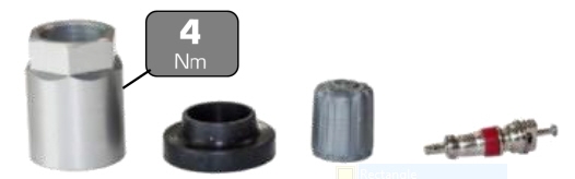 Imagine pentru produsul „SET REPARATIE SENZOR PRESIUNE ROATA SERVICE KIT (AM-NR. 65961-KD,5016)-HOFMANN"