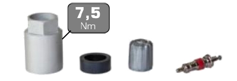 Imagine pentru produsul „SET REPARATIE SENZOR PRESIUNE ROATA SCHRADER SERVICE KIT FOR SCHRADER SENSORS-HOFMANN"