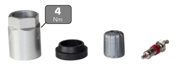 Imagine pentru produsul „SET REPARATIE SENZOR PRESIUNE ROATA SERVICE KIT (AM-NR. 66700-KD,5030)-HOFMANN"