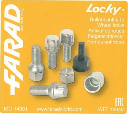 Imagine pentru produsul „SET ANTIFURT ROTI-M14X1.50X25,BOLTURI HEXAGON 17 -LOCKY"