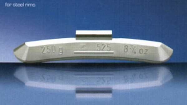 Imagine pentru produsul „(UF MULTIPLU DE 10)GREUTATE PLUMB CAMION TYP525 400G JANTA TABLA CU CAMERA-HOFMANN"
