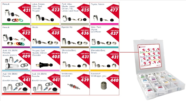 Imagine pentru produsul „SET REPARATIE SENZOR PRESIUNE ROATA SERVICE KIT (AM-NR. 65958-KU)-HOFMANN"