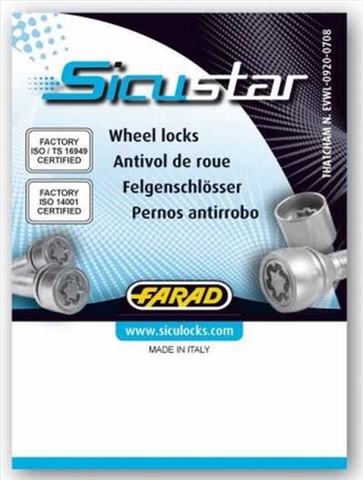 Imagine pentru produsul „NBB SET ANTIFURT ROTI-M14X1.50X53,BOLTURI HEXAGON 19-SICUSTAR"