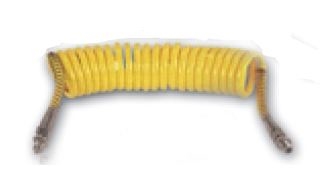 Imagine pentru produsul „FURTUN AER SPIRALAT SILICON M22 GALBEN BORG-HICO"