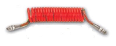 Imagine pentru produsul „FURTUN AER SPIRALAT SILICON  M16 ROSU BORG-HICO"