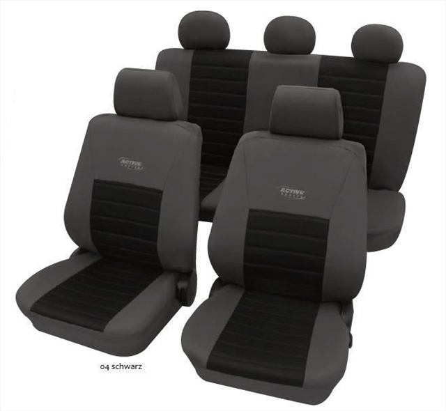 Imagine pentru produsul „SET HUSE SCAUNE ACTIVE SPORTS GRI-NEGRU"