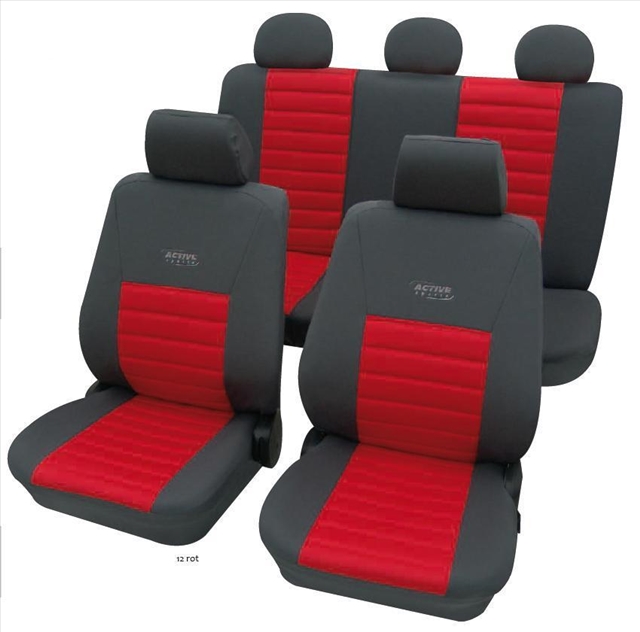 Imagine pentru produsul „SET HUSE SCAUNE ACTIVE SPORTS ROSU-NEGRU"