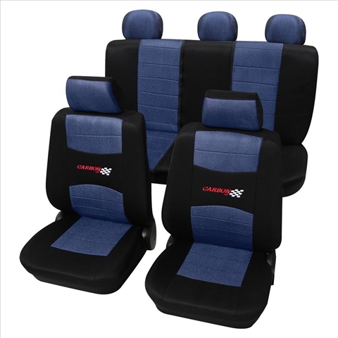 SET COMPLET HUSE SCAUNE (FATASPATE) ALBASTRU CARBON