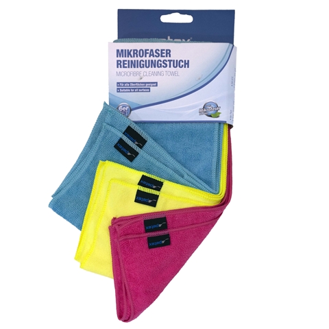 SET 6 BUC LAVETE MICROFIBRA CURATARE 40X30 CM