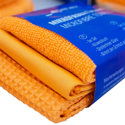SET CURATARE 9 PIESE DIN MICROFIBRA PORTOCALIU