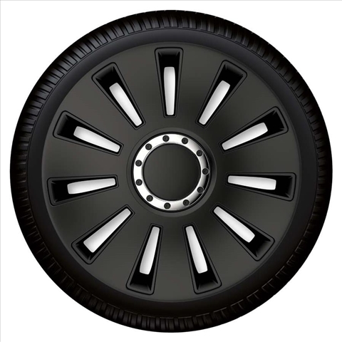 Imagine pentru produsul „SET CAPACE ROTI JANTE R17 SILVERSTONE PRO BLACK"