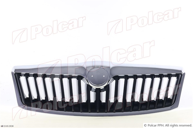 Imagine pentru produsul „GRILA NEAGRA CU RAMA CROM (FARA EMBLEMA) OCTAVIA2 10/08>>"
